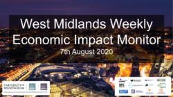 West Midlands Weekly Economic Impact Monitor – 7th August 2020