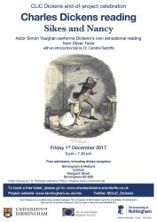 Event announcement: 1 December is CLiC Dickens Day