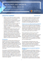 Briefing note: How we can improve the Medicines and Medical Devices Bill?