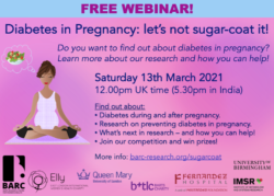 Diabetes in Pregnancy: Let’s not sugar coat it! (March 13th, 2021)